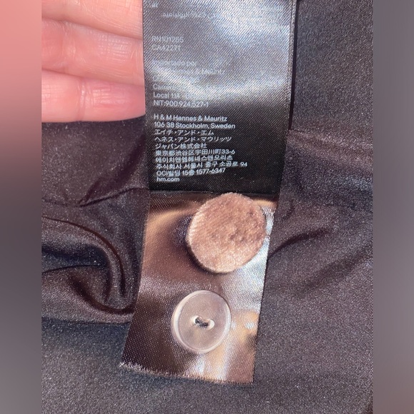 H & M CRUSHED-VELVET BLAZER, DARK TAUPE, sz 12 - Picture 12 of 14